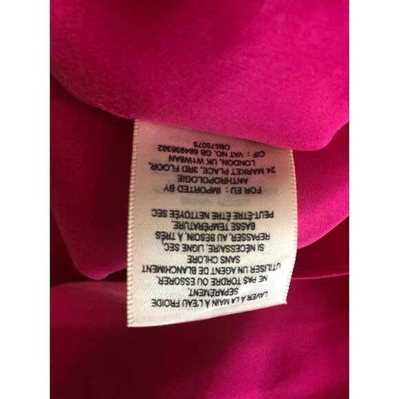 Moulinette Soeurs Chania Dress Size 6 Silk Berry Pink Grecian FLAWED NEW TAGS - Picture 11 of 11